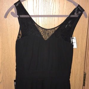 Little black dress with lace details